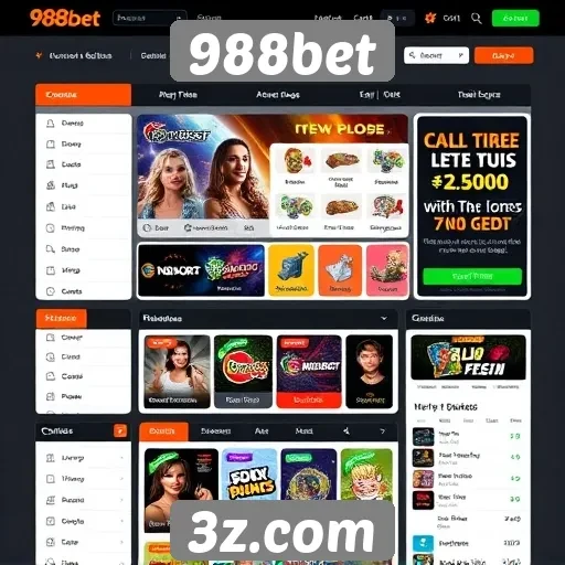 Facilidade de uso da interface do site 988bet