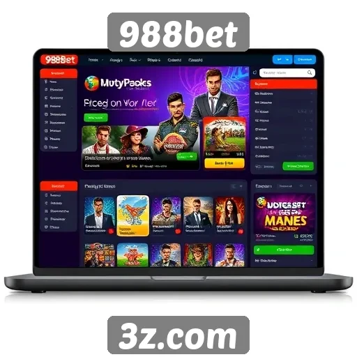 Interface amigável e acessível do 988bet